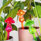 Bubblegum Stuff - Mushroom Micro Dousers, Neon Coloured Glass - Garden Tools, Home Accessories, Garden Gadgets, Automatic Watering System, Moisture Meter Plant - Batteries Included by BubblegumStuff
