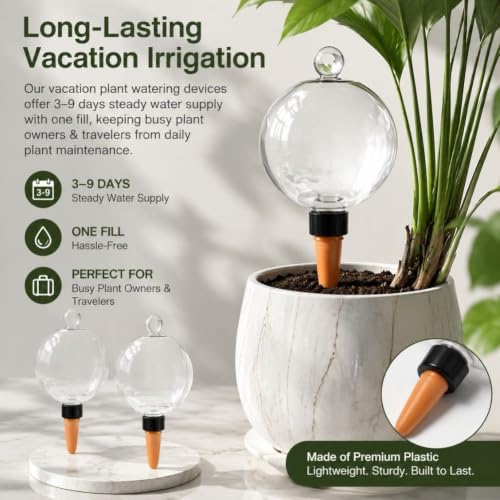 Self Plant Watering Globes, Automatic Slow Irrigation System Globes, 4PC 750ml - Image 2