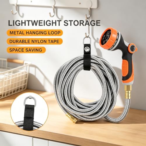 Metal Garden Hose 100 Ft, Stainless Steel Water Hose 100Ft - Image 4