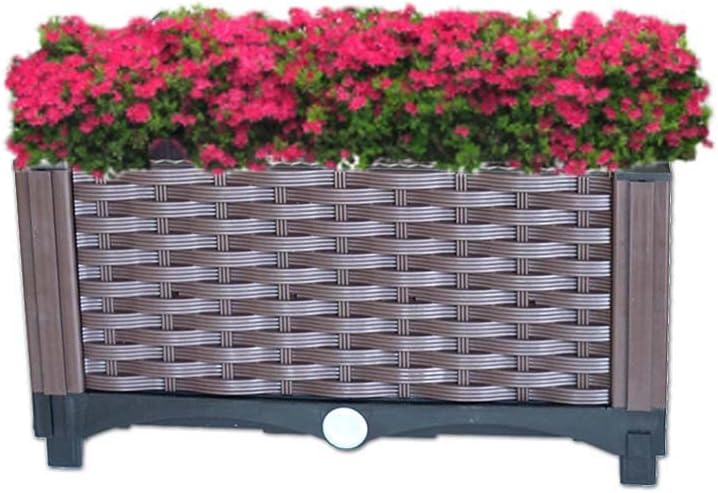 YSUEFIJO Planter Box Outdoor Plastic, Raised Garden Bed Planter Box, Planter Raised Beds for Vegetables, for Easy DIY and Cleaning, for Planting Outdoor Plants Vegetables by WELCOMETOYSUEFIJO