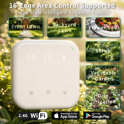 Netro Spark 16Zone Smart Sprinkler Controller ‌Touch Buttons WiFi App-Based - Image 2