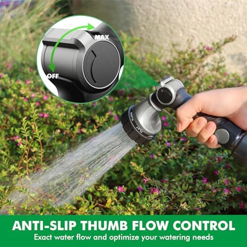 RESTMO Heavy Duty Hose Nozzle, Metal Garden Water Hose Sprayer - Image 2