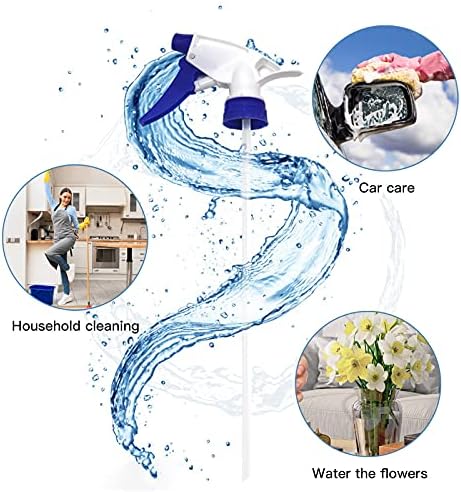 30 Pack Spray Bottle Nozzles, Heavy-Duty Stream Trigger Spray Nozzle Replacement Parts Adjustable Head Sprayer with Mist Stream Sprayer Fits 8oz /16oz Spray Bottles Round 28/400 Neck Bottles (Blue) - Image 3