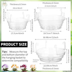 Baderke 12 Pcs Hanging Plant Water Catcher Tray,8 10 12 Inch - Image 2