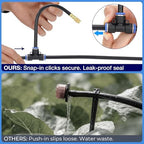GOTGELIF 100FT Drip Irrigation Kit, with 25Pcs 360° Adjustable Nozzles, 5/16" Tubing, 30 T-connectors, Water-Saving System, Garden Watering Sprinkler for Greenhouse, Vegetable,Potted Plants, Lawn - Image 4