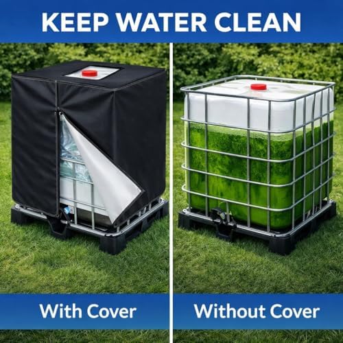 420D IBC Tote Cover, 275 Gallon Water Tank Protective Cover - Image 5