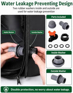 50 Gallon Collapsible Rain Barrel, Portable Rainwater Collection System, Rain Catcher Barrel with Spigots and Overflow Kit, Rain Water Barrel Collector for Garden, Black ﻿ - Image 7