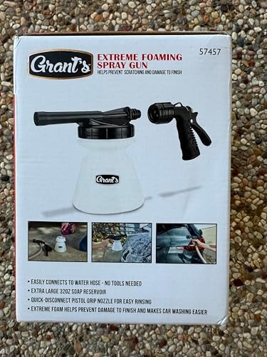 Extreme Foaming Car Wash Spray Gun – Compatible with Grant 57457 – 32oz Soap Dispenser, Garden Hose Attachment, Thick Foam for Pre-Wash, Quick Connect Nozzle - Image 6