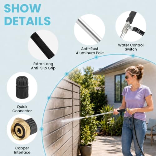 Jet Nozzle for Garden Hose, High Pressure Washer Hose Nozzle - Image 6