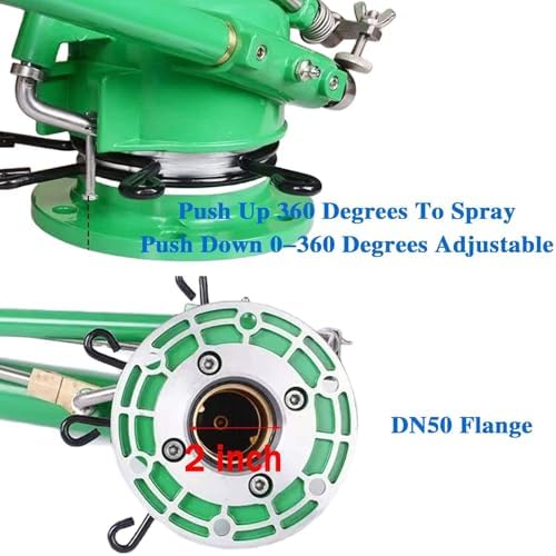 Farm Impact Sprinkler with Tripod, 360 Large-Area Watering - Image 2
