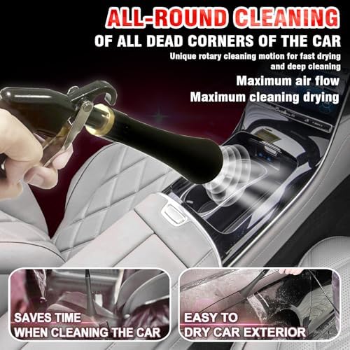 High Pressure Car Interior Spraying Washing Gun with 2 Set Nozzle Sprayer Connector Air Pulse Car Washing Equipment Tool (Upgrade-Dust blow gun) - Image 2