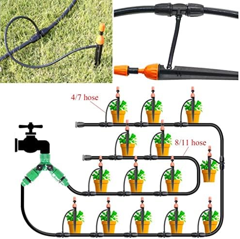8/11mm Garden Watering Hose 3/8'' PVC Water Tubing, for Garden Drip Irrigation Tube with Black End Plug (Size : 10m) - Image 5