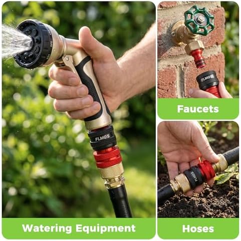 Quick Connect Hose Fittings, 3/4" GHT Garden Hose Connectors - Image 5
