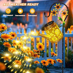 Solar Lights Outdoor, Sunflower Hanging Lantern, Garden Decor for Yard - Image 3