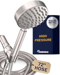 HammerHead Metal 1-Spray Shower Head with Handheld High Pressure, Long Hose by HammerHeadShowers