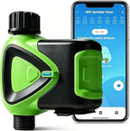WiFi Sprinkler Timer for Garden Hose, No Hub Required, Smart Water Timer with Rain Delay, Auto & Manual Watering, Alexa & Google Home Compatible, Irrigation Controller for Lawn, Garden & Yard by SENCKIT