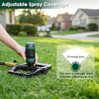 FANHAO Gear Drive Sprinkler with Metal Base, Adjustable Lawn Sprinkler - Image 6