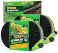 RAINPOINT Flat Soaker Hose 100FT for Garden, Drip Hose with Anodized Aircraft Aluminum Ends, Flexible Leakproof and Save 80% Water Garden Irrigation Hose, Green (50FT X 2Pack) by RainPoint