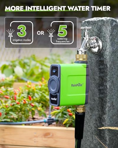 RAINPOINT WiFi Water Timer for Garden Hose, 2027 New Version WiFi Sprinkler Controller, Smart Hose Timer Valve, Automatic Drip Irrigation System/Rain Delay for Garden - Image 4