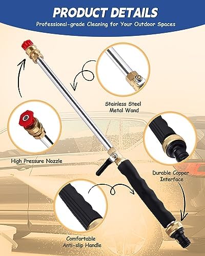 2026 Upgraded Jet Nozzle Power Washer for Garden Hose - Image 2