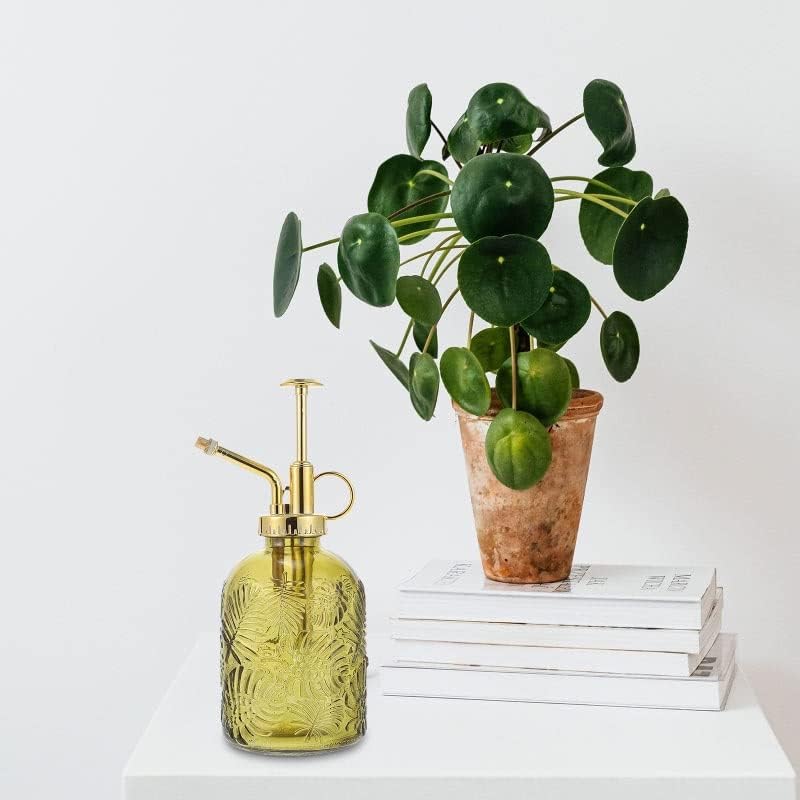 Watering Bottlemister Glass Can Spray Vintage Pump Spritzer Small Decorativeantique Pot Transparent Water Flower Misting(D) - Image 3
