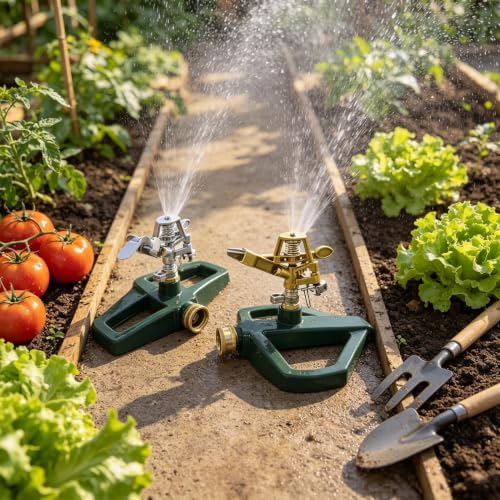 Heavy Duty Metal Pulsating Sprinkler Head, 360 Degree Rotating - Image 7