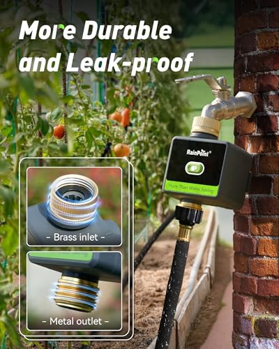 RAINPOINT Smart Hose Timer for Garden, Smart Water Timer with Brass Inlet & Outlet (Not Include Gateway), Automatic Irrigation System for Lawns and Yard - Image 6