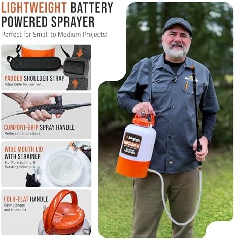 PetraTools HD1000-S 1 Gallon Electric Sprayer - 2-Hour Runtime, 2 Nozzles - Image 2