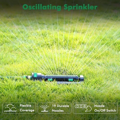 RESTMO Turbo Oscillating Sprinklers for Yard,Sprinkler with Weighted Base - Image 6