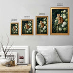 Gold Vintage Framed Watering Can Wall Art, Rustic Still Life Print - Image 3