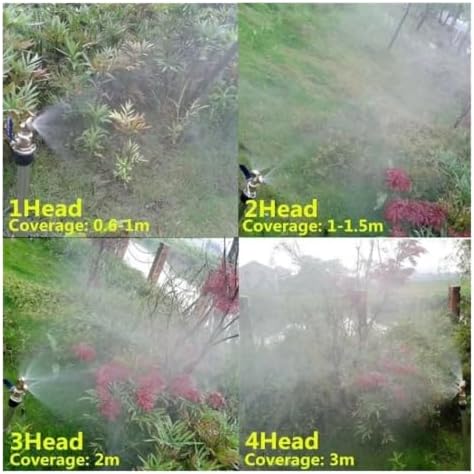 1Pc 1/2" Misting Nozzle Brass Atomizing Spray Fitting Nebulizer Hose Connector Water Sprinkler Adjustable Garden Lawn - Image 6