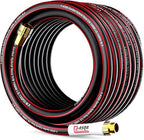 YASQA 100FT Extra Long Heavy Duty Garden & Water Hose - Commercial Grade for Homeowners & Large Properties, Kink-Free Leak-Proof with Brass Fittings, 5/8 Inch Black by Y-ASQA