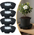 Baoblaze Industrial Tray Self Watering Plant Base Pot Saucer Reservoir Wick Feed Large Capacity Stable PP Non Woven Structure Suitable for Indoor Gardening, 4 Trays + 1 Bag - Image 4