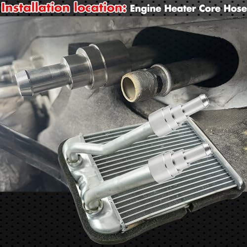 Billet Heater Core Hose Connector, Inlet/Outlet 3/4" Tube x 5/8" - Image 4