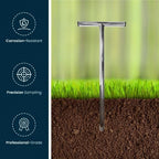 Varomorus Soil Sampler Probe 21" Stainless Steel Tubular T-Style Handle. - Image 4