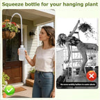 Potted Plant Watering Bottle with Root Directed Spout, Squeeze Pour Control for Shelves, Desks, and Balcony Pots Plant Watering Bottle Long Spout Indoor Tool Balcony Garden Root Care Squeeze Potted - Image 7