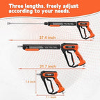 FIXFANS Pressure Washer Gun and Hose Kit, 25FT Power Wash Hose, M22 Fitting - Image 2
