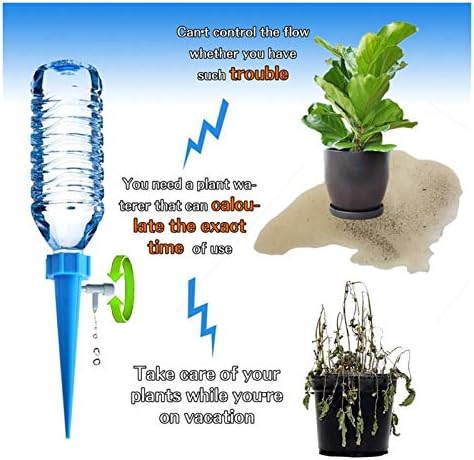 Garden Lawn Sprinkler Irrigation System DIY Automatic Dripper Spike Plant Waterer with Adjustable Valve Drip Irrigation System Indoor Office Watering Tools 12 Pieces (Color : Green) - Image 6