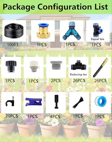 360° Adjustable Drip Irrigation Sprinkler Kit – Garden Watering System - Image 2