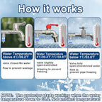 2Set T-Type Outdoor Faucet Freeze Protection Heavy Duty Garden Faucet Freeze Prevention Valve Anti Freeze Winter Faucets Protector Faucet Cover Replacement with Tape Fit 3/4" Thread for Farm Courtyard - Image 4