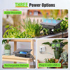 RAINPOINT Easy-Setup Solar Drip Irrigation System Outdoor & Indoor, Automatic Plant Waterer Device Kit Beginner-Friendly Garden Raised Bed Grow Tent Water 10-15 Plants - Image 4