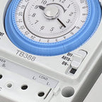 Fafeicy Mechanical Time Control Switch ABS Aluminum Alloy 24 Hour Timer AC100 240V Precise Power Scheduling for Water Heaters Street Lights Irrigation Home Industry - Image 3
