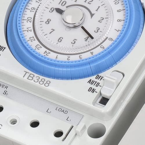 Fafeicy Mechanical Time Control Switch ABS Aluminum Alloy 24 Hour Timer AC100 240V Precise Power Scheduling for Water Heaters Street Lights Irrigation Home Industry - Image 3
