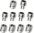 5 Sets 3/4 GHT Stainless Steel Garden Hose Quick Connect Fittings Set by FISHFRUIT