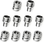 5 Sets 3/4 GHT Stainless Steel Garden Hose Quick Connect Fittings Set by FISHFRUIT