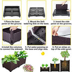 YSUEFIJO Planter Box Outdoor Raised, Raised Garden Bed for Vegetables, Garden Bed Kit Plastic, with Drainage Holes, for Flowers, Herbs, Fruits - Image 7