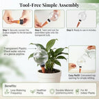 Self Plant Watering Globes, Automatic Slow Irrigation System Globes, 4PC Mixed - Image 5