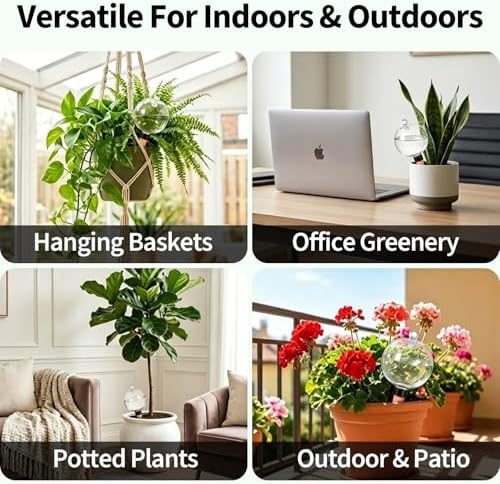EX-Large Plastic Plant Self Watering Globes Top Fill-Plant Watering Devices - Image 4