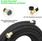 STYDDI Soaker Hose, 1/2" x 25 FT Round Rubber Garden Soaker Hose, Heavy Duty Water Seeper Soaker Hoses for Foundation Watering, Garden Beds, Garden, Lawn and Plants - Image 5