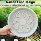 Thickened PP Resin Plant Saucers, Bottom Protrusion Design, Watering Tray - Image 4